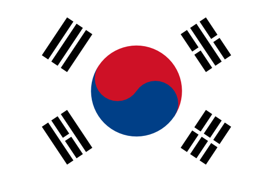 bandera de Corea del Sud
