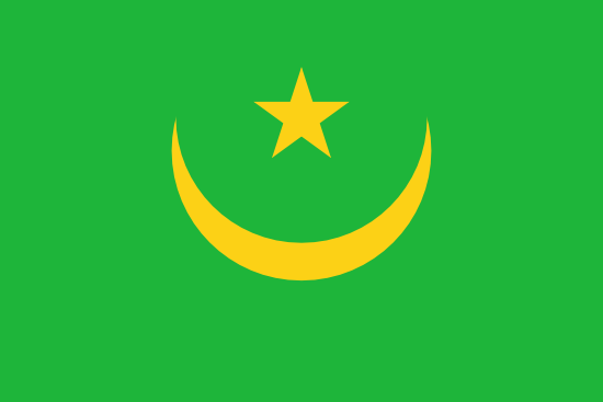 bandera de Mauritnia