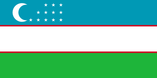 bandera de Uzbekistan